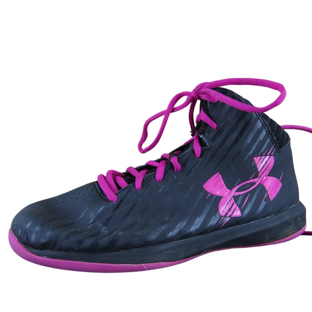Under Armour Sneaker Jet Basketball Boys Y 6 Athletic Black Synthetic Lace Up
